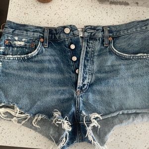 Agolde Distressed Jean Shorts